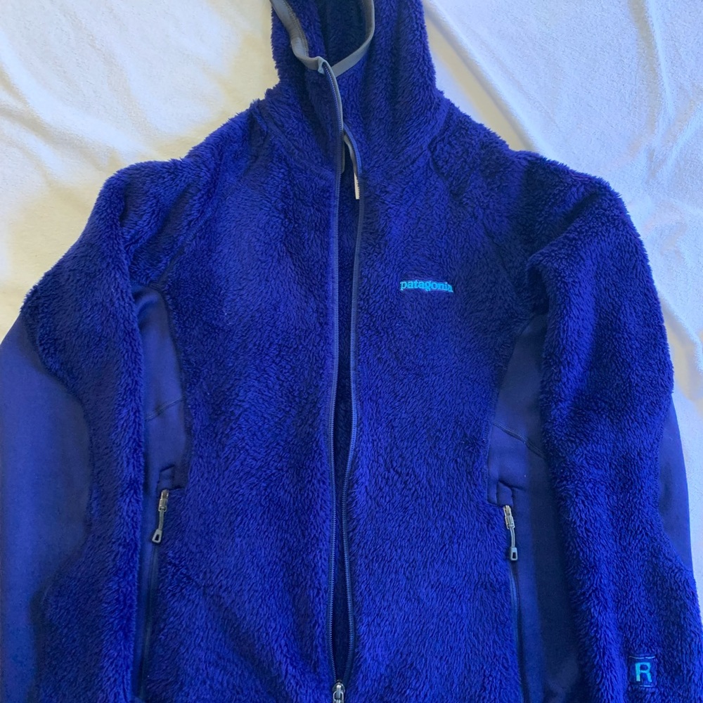 Patagonia R Full zip fleece hoodie. EUC. Size medium. Zippers perfect.
